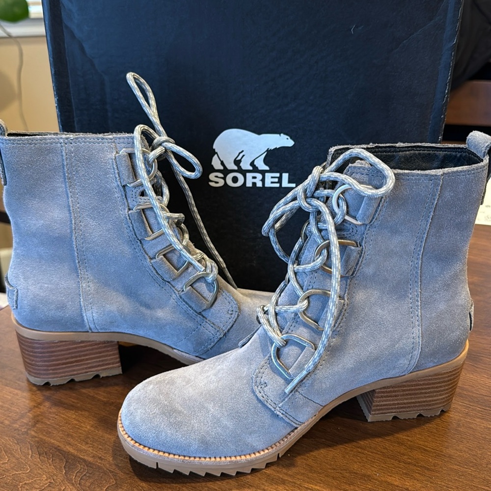 SOREL CATE LEATHER ANKLE BOOT